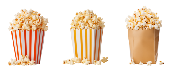 popcorn bag - isolated PNG collection - Transparent background