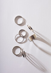 Silver stylish jewelry. Women's jewelry