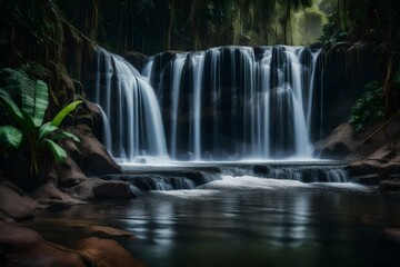 waterfall in the jungle