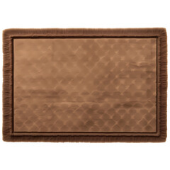 Fototapeta premium Brown doormat isolated on transparent background