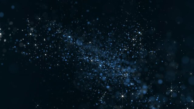 Abstract glittering particles sparkling background