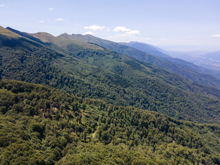 Aerial view of Belasitsa Mountain, Bulgaria
