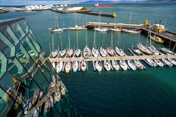 The harbour of Reykjavik. Iceland