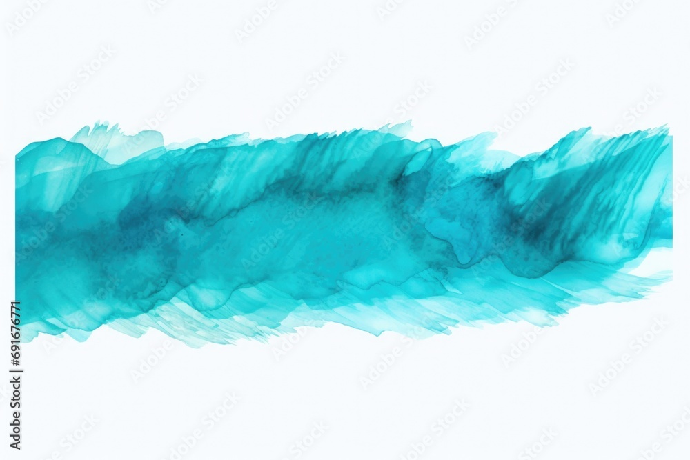 Poster a painting of a blue wave on a white background. can be used for various design projects