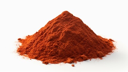 A pile of red powder on a white surface. Can be used for various creative projects