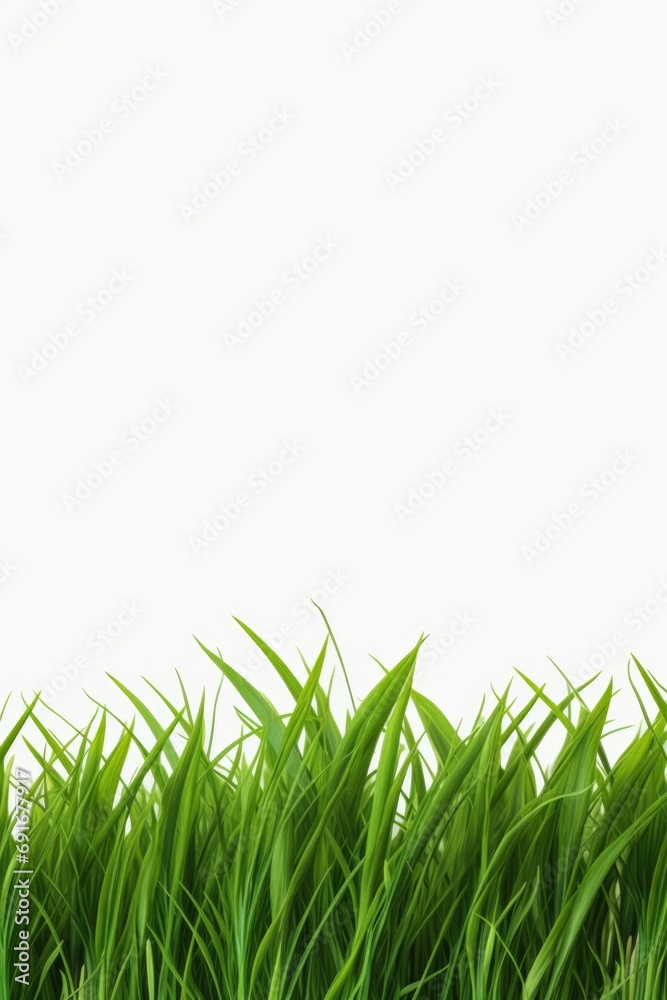 Poster a close-up view of a bunch of green grass. perfect for nature-themed designs and projects