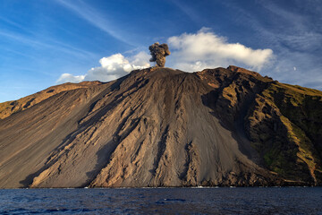 Stromboli, Aeolische Inseln, Sizilien, Italien, 29.10.2023, Vulkan, Ausbruch, Eruption 