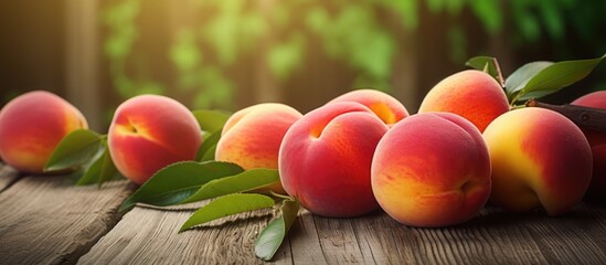 portrait of fresh apples on a wooden table