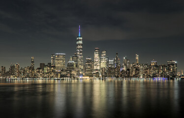downtown manhattan skyline view (new york from jersey city) travel tourism destination (after...