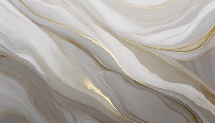 White marble texture with soft golden waves, luxury art for canvases, banners, web design