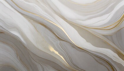 Fototapeta premium White marble texture with soft golden waves, luxury art for canvases, banners, web design