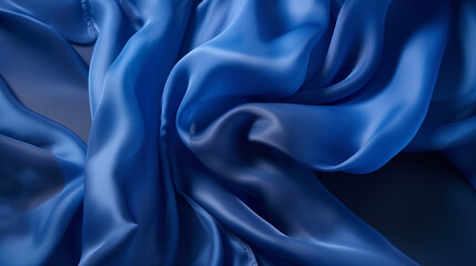Obraz premium blue satin background