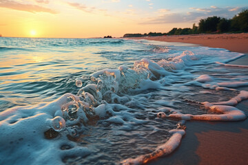 Whispers of waves, a gentle lullaby that cradles the shoreline, inviting all to listen to the...