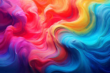 Fototapeta premium Ethereal Swirls of Blending Colors