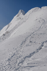 冬の剣ヶ峰山山頂