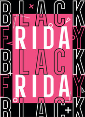 Colored black friday sale advert poster Vector