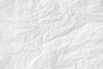 White sheet of wrinkled paper. Texture of crumpled paper. Innovative business idea. Paper Texture...
