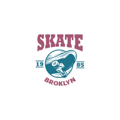 Skateboarding Park Or Skate Logo