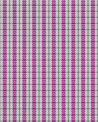 Pink Hearts Weave Pattern - Tile