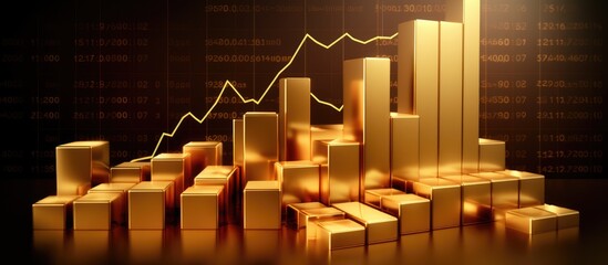 gold bullion financial investment growth background