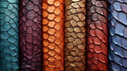Dragon or reptile scale different textures template bundle pack realistic, ai generated
