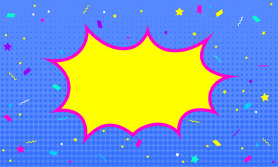 Comic abstract bright background