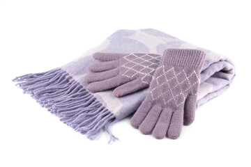 Winter scarf and gloves