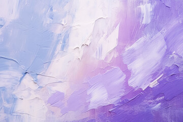 Smooth lavender and white acrylic paint strokes on canvas, creating a soothing, abstract texture.