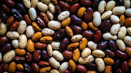 People's beans in isolation with an appetizing texture - obrazy, fototapety, plakaty