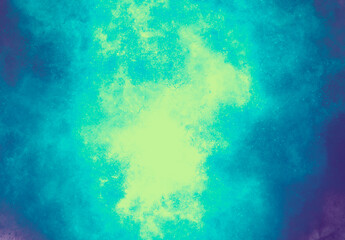 Fototapeta na wymiar Nebula smoke green and blue background texture decoration