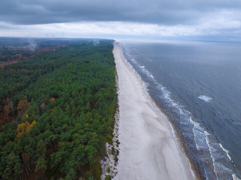 view of the beach, Dębki 