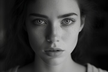 white and black,adult,pretty woman posing looking very sensual at the camera