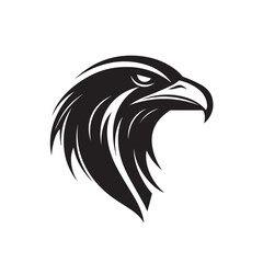 Raven in cartoon, doodle style. Isolated 2d vector illustration in logo, icon, sketch style, Eps 10, black and white. AI Generative