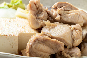 鶏肉のすき煮のアップ。
