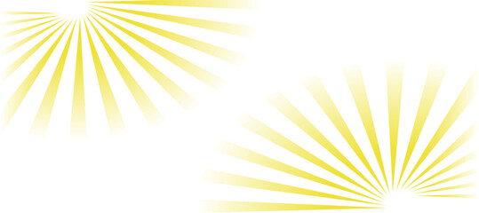 abstract background with yellow double sun rays sunrise