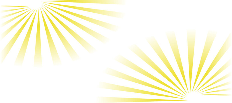 abstract background with yellow double sun rays sunrise