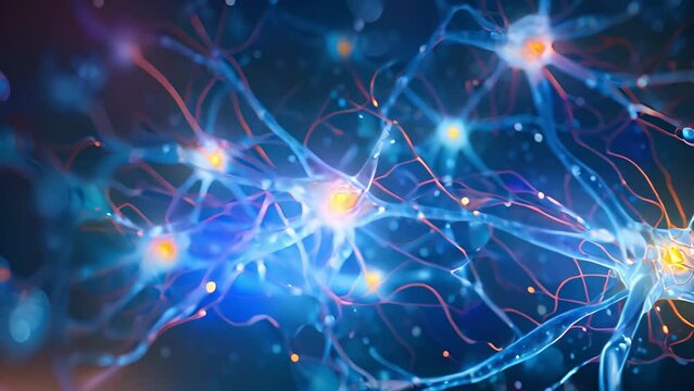 An image of neurons active during the execution of a complex task, such as solving a math problem. Generative AI