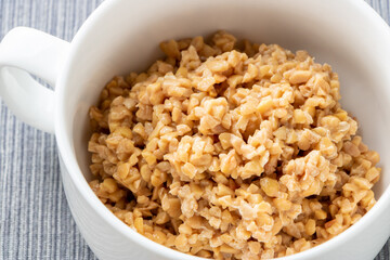 ひきわり納豆。

