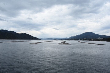 Oyster raft in Hiroshima