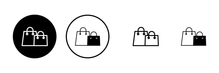 Shopping bag icons set. Shopping bag vector icon