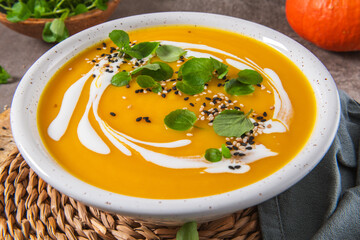 Creamy pumpkin soup