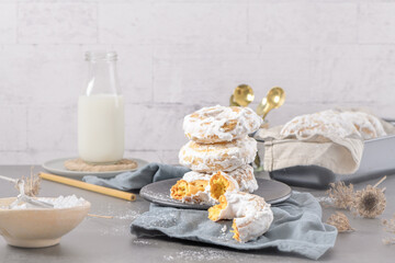 Sweet portuguese donuts