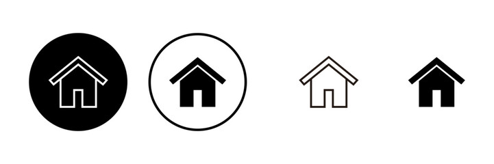 Home icons set. House vector icon. Address