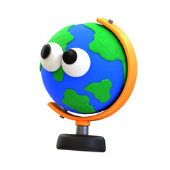 3D Cartoon Icon Education Series - Globe