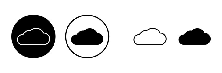 Cloud icons set. cloud computing icon