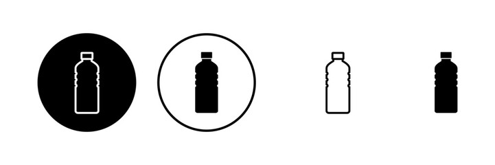 Bottle icons set. Bottle icon in trendy flat design