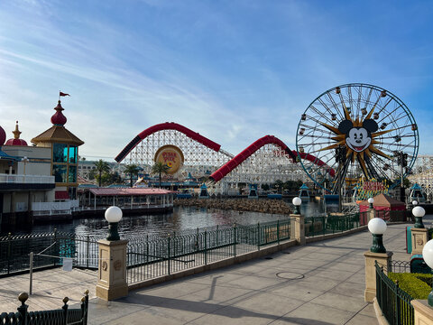 Pixar Pier attractions at Disneyland's California Adventure park