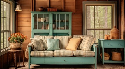 A living room filled with furniture and a window.
