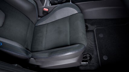 Passenger seat inside a car