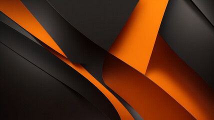 暗い六角形の炭素繊維の背景にオレンジ色の発光線とハイライト。テクノロジー、スポーツ、未来的、モダン、豪華な抽象的な背景。暗いハニカム テクスチャ グリッド。 - obrazy, fototapety, plakaty
